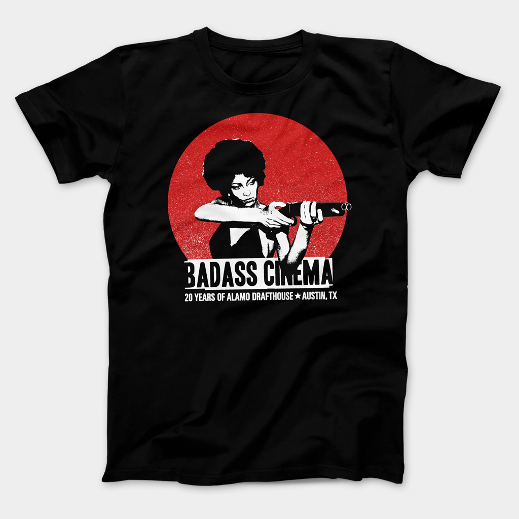 Alamo Drafthouse Merch Pam Grier Badass Cinema T-Shirt Birthday Gift Ideas For Him
