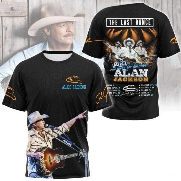 Alan Jackson The Last Dance One More For The Road T-Shirt Gifts For Music Lovers