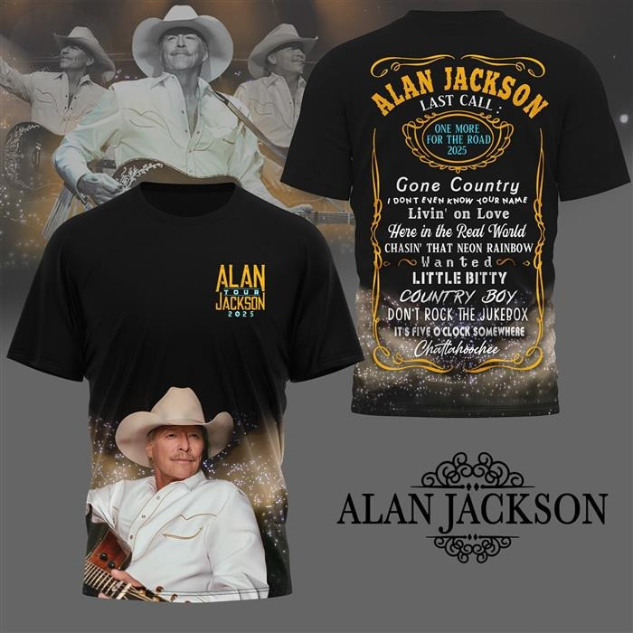 Alan Jackson Tour 2025 Shirt Gifts For Music Lovers