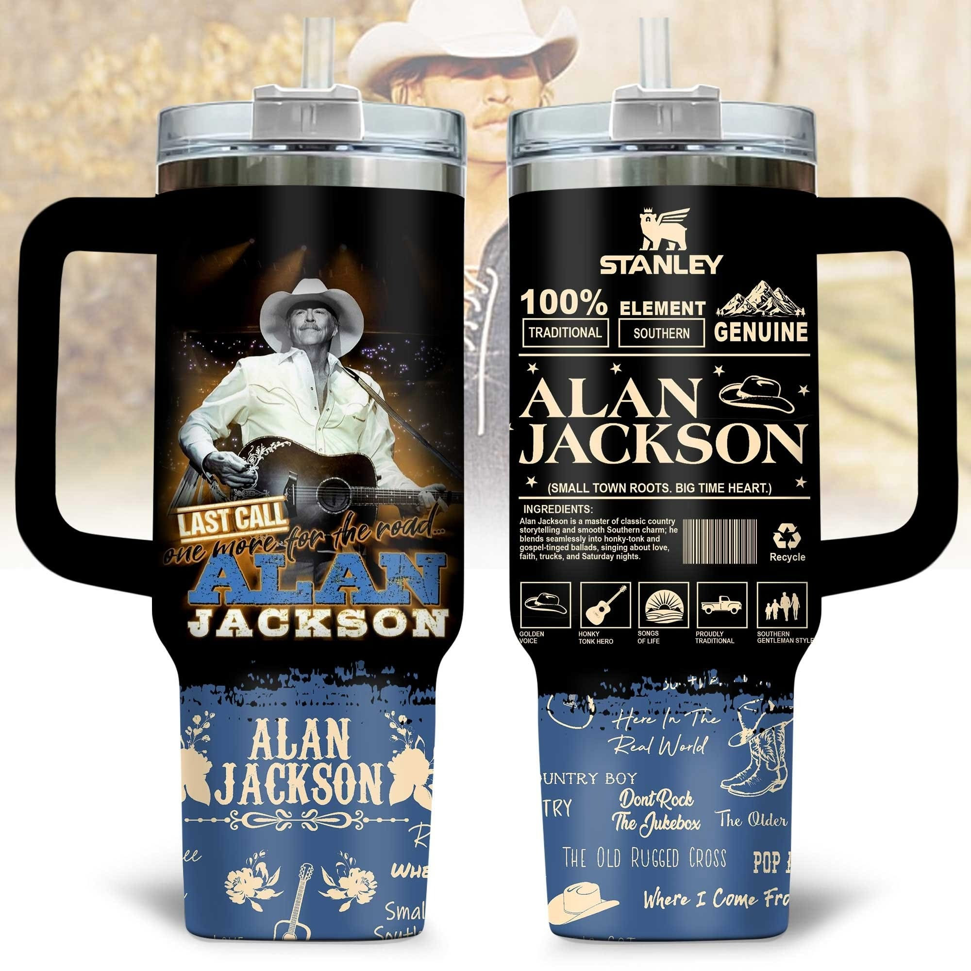 Alan Jackson Tumbler Merchandise Themed Gifts For Country Music Lovers Fans