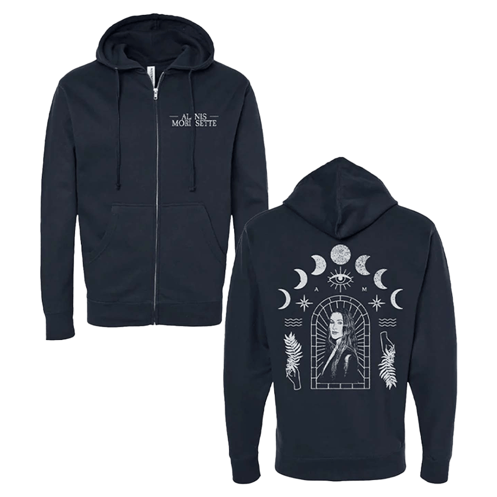 Alanis Merch Celestial Zip Hoodie Birthday Gifts For Music Lovers
