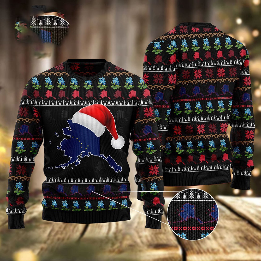 Alaska Christmas Ugly Christmas Sweater Funny Ugly Christmas Sweater Holiday Gifts
