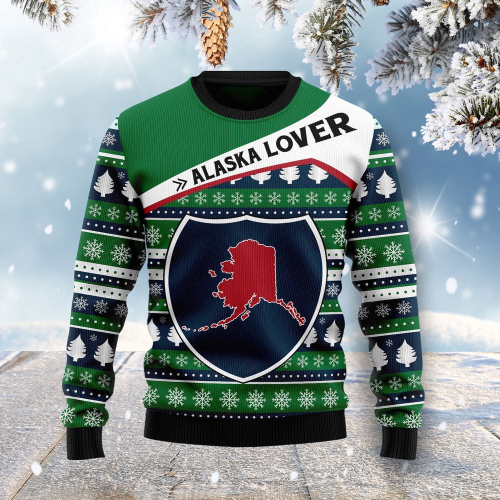 Alaska Lover Ugly Christmas Sweater Gift for Christmas