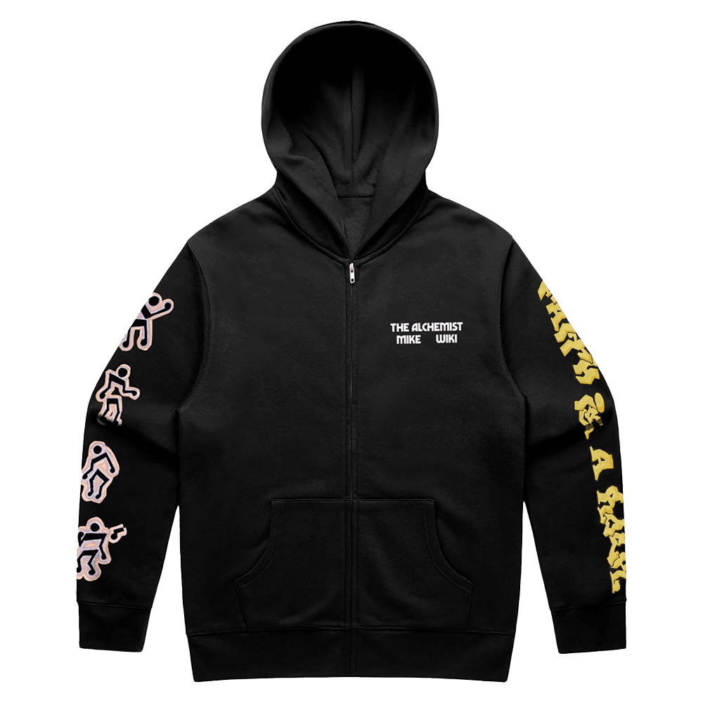 ALC Records Merch Faith Is A Rock Black Zip Up Hoodie Husband Gift Ideas