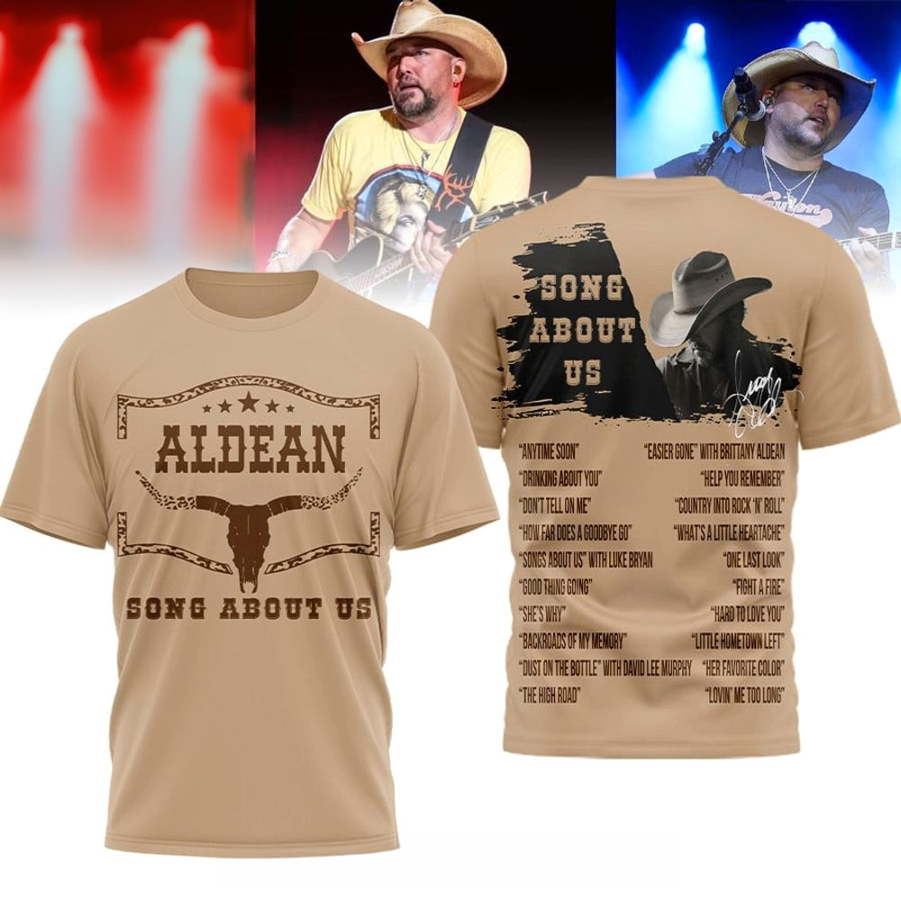 Aldean Song About Us 2026 T-Shirt Jason Aldean Merch Presents For Music Lovers