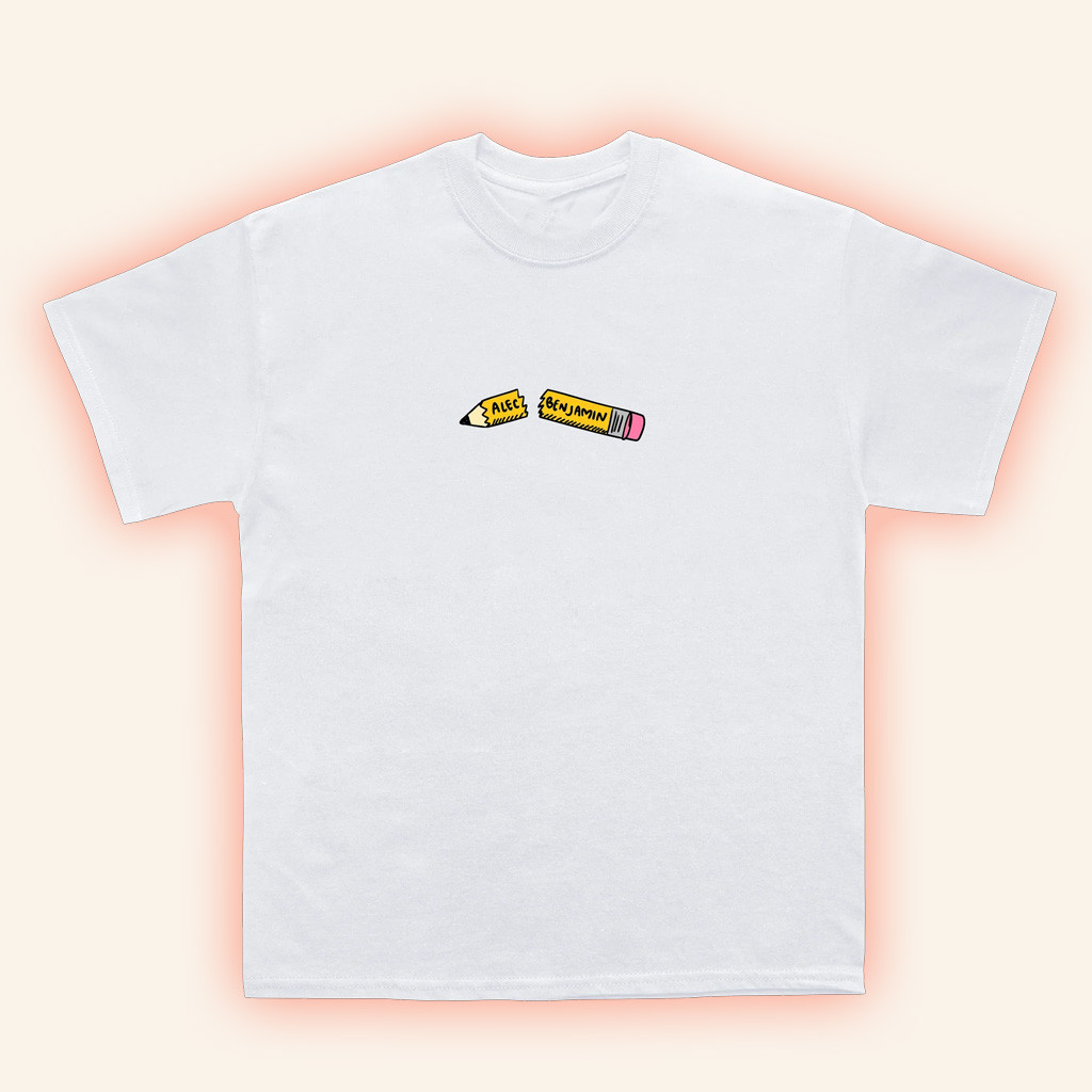 Alec Benjamin Merch Pencil T-Shirt Gifts For Best Friends Alec Benjamin Merch Pencil T-Shirt Gifts For Best Friends
