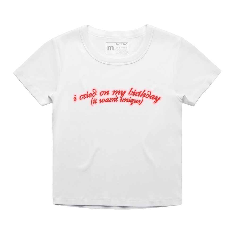 Alessi Rose Merch I Cried On My Birthday Baby Tee Mother's Day Father's Day Gift for Him