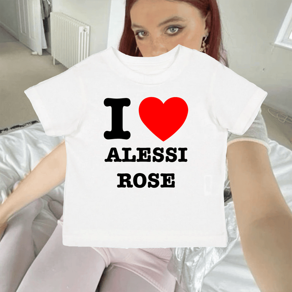 Alessi Rose Merch I Heart Alessi Rose Baby Tee Top 10 Mother's Day Birthday Gift for Husband Alessi Rose Merch I Heart Alessi Rose Baby Tee Top 10 Mother's Day Birthday Gift for Husband