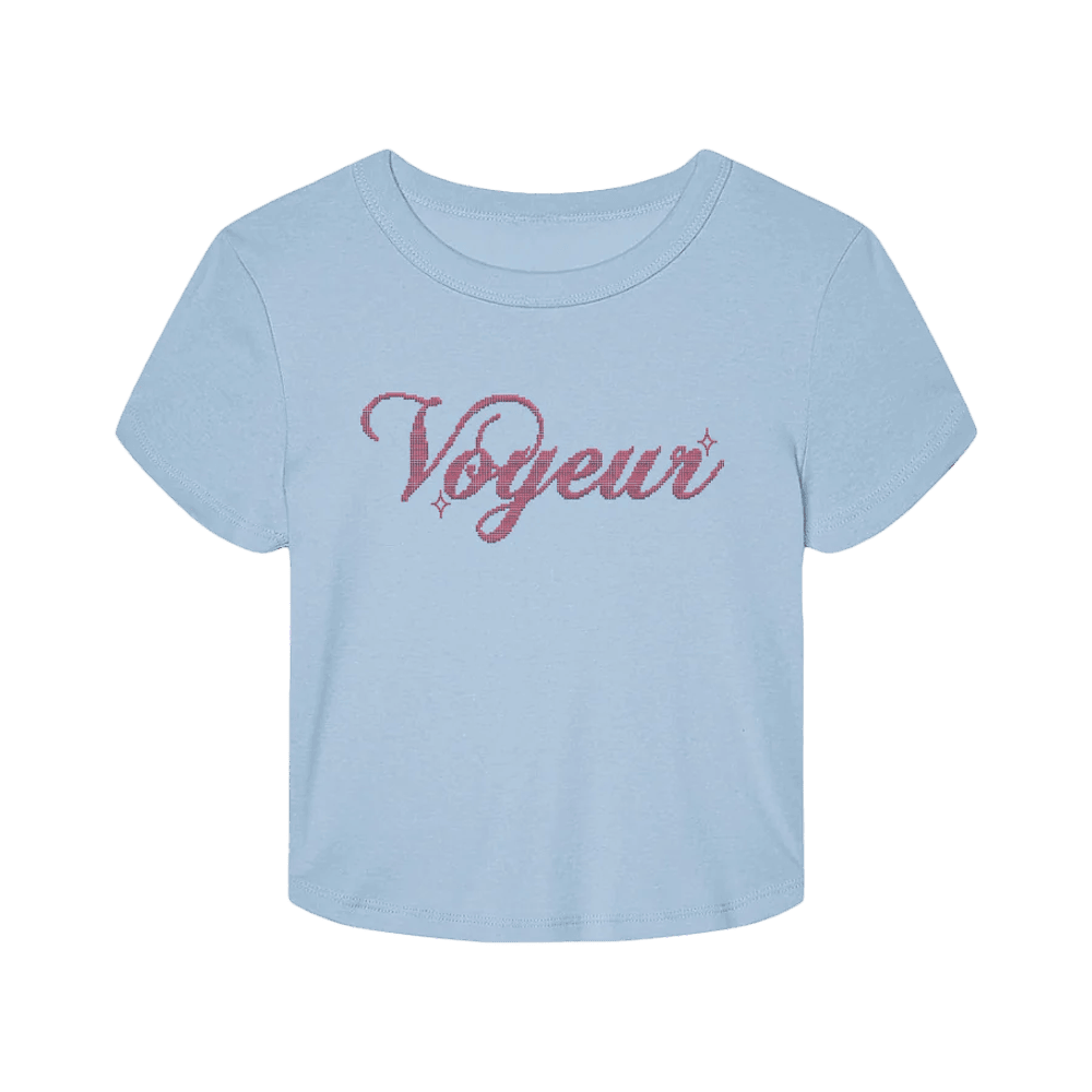 Alessi Rose Merch Voyeur Baby Tee For Women's Gifts For Best Friends Alessi Rose Merch Voyeur Baby Tee For Women's Gifts For Best Friends