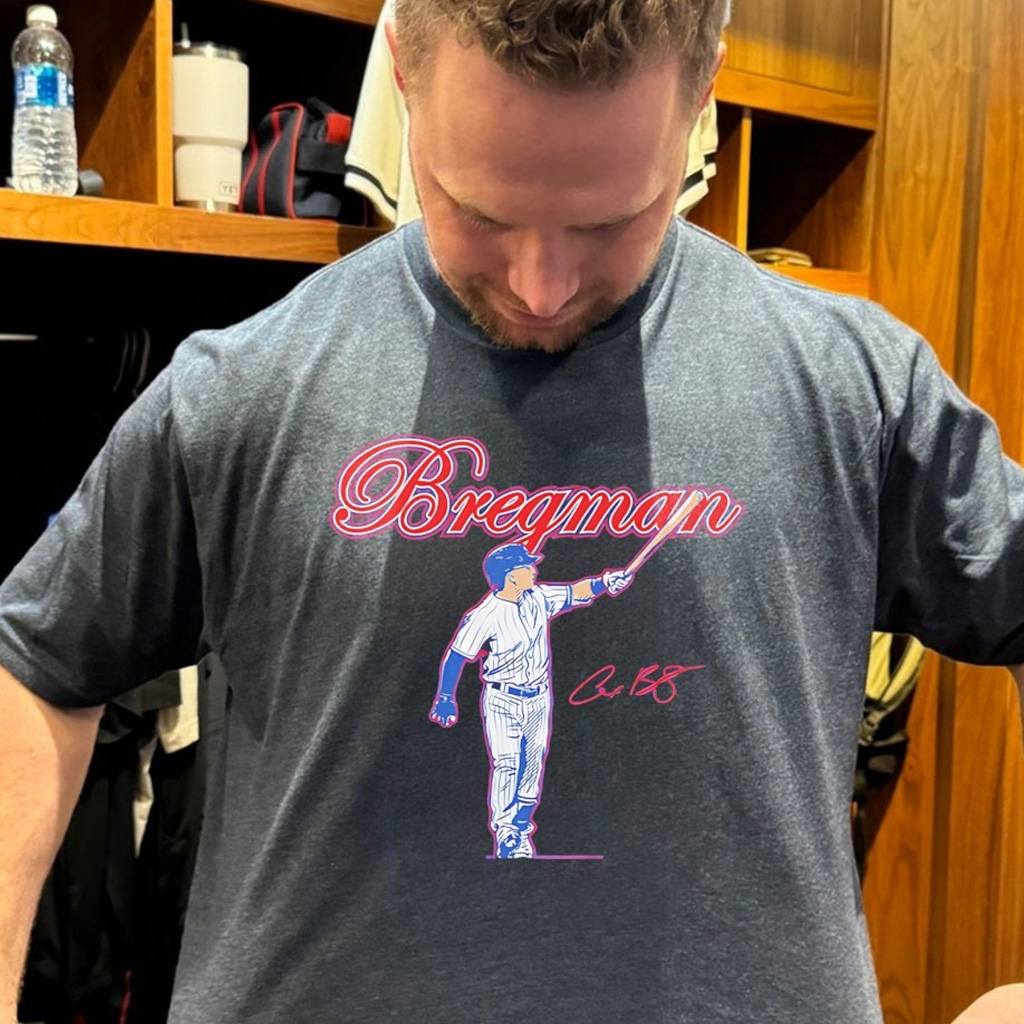 Alex Bregman Chicago Baseball Slugger Swing Signature Shirt Alex Bregman Merch Fans Gifts