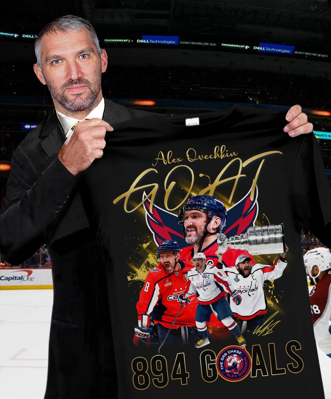 Alex Ovechkin 895 Shirt Scored 895 Goals Most Goals In NHL History Hockey Fan Tee Merch