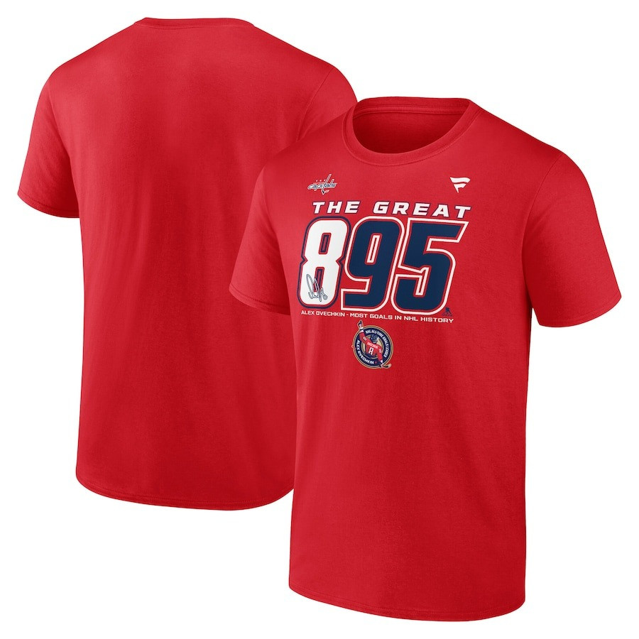 Alex Ovechkin 895 Shirt The Great 895 Most Goals In NHL History Washington Capitals Merch