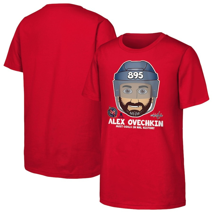Alex Ovechkin 895 T-Shirt Most Goals In NHL History Hockey Washington Capitals Best Gifts
