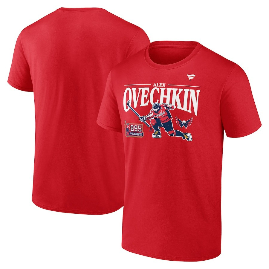 Alex Ovechkin 895 T-Shirt Washington Capitals NHL All-Time Leading Goal Scorer GR8