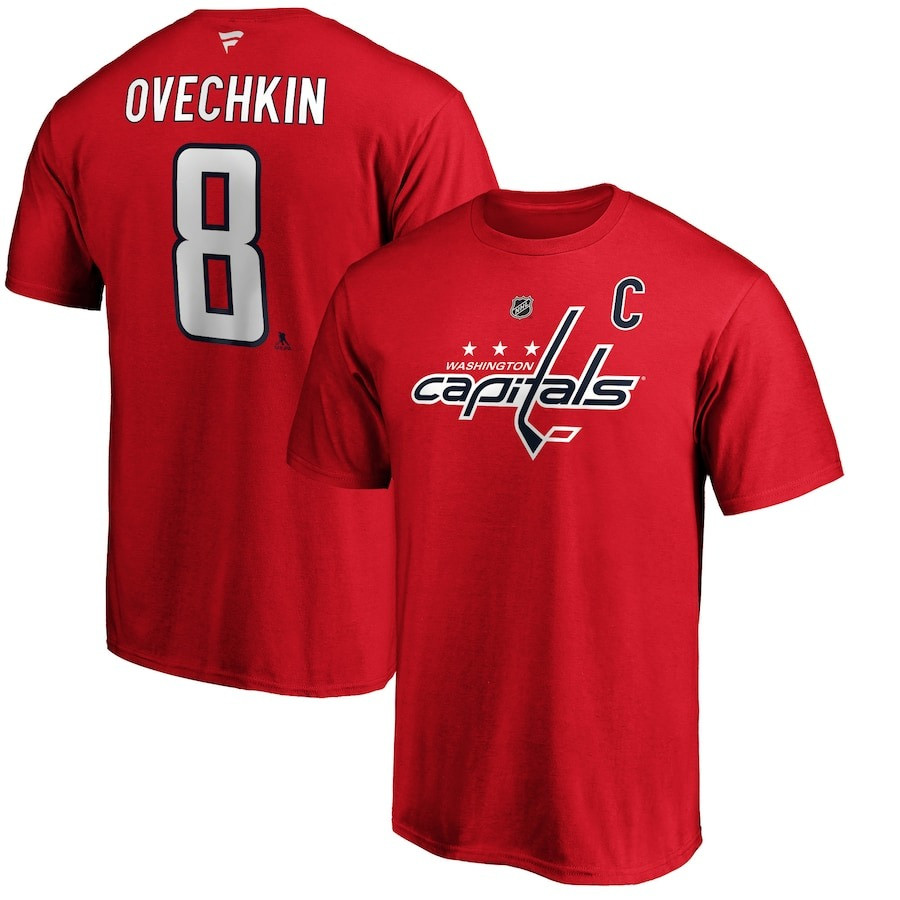 Alex Ovechkin T-Shirt Red Washington Capitals Hockey Fan Gifts For Men Father's Day