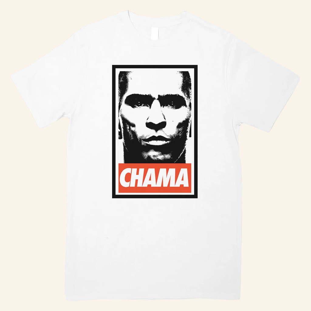 Alex Pereira Merch Chama Poster White T-Shirt Gift Ideas For MMA Fans Alex Pereira Merch Chama Poster White T-Shirt Gift Ideas For MMA Fans