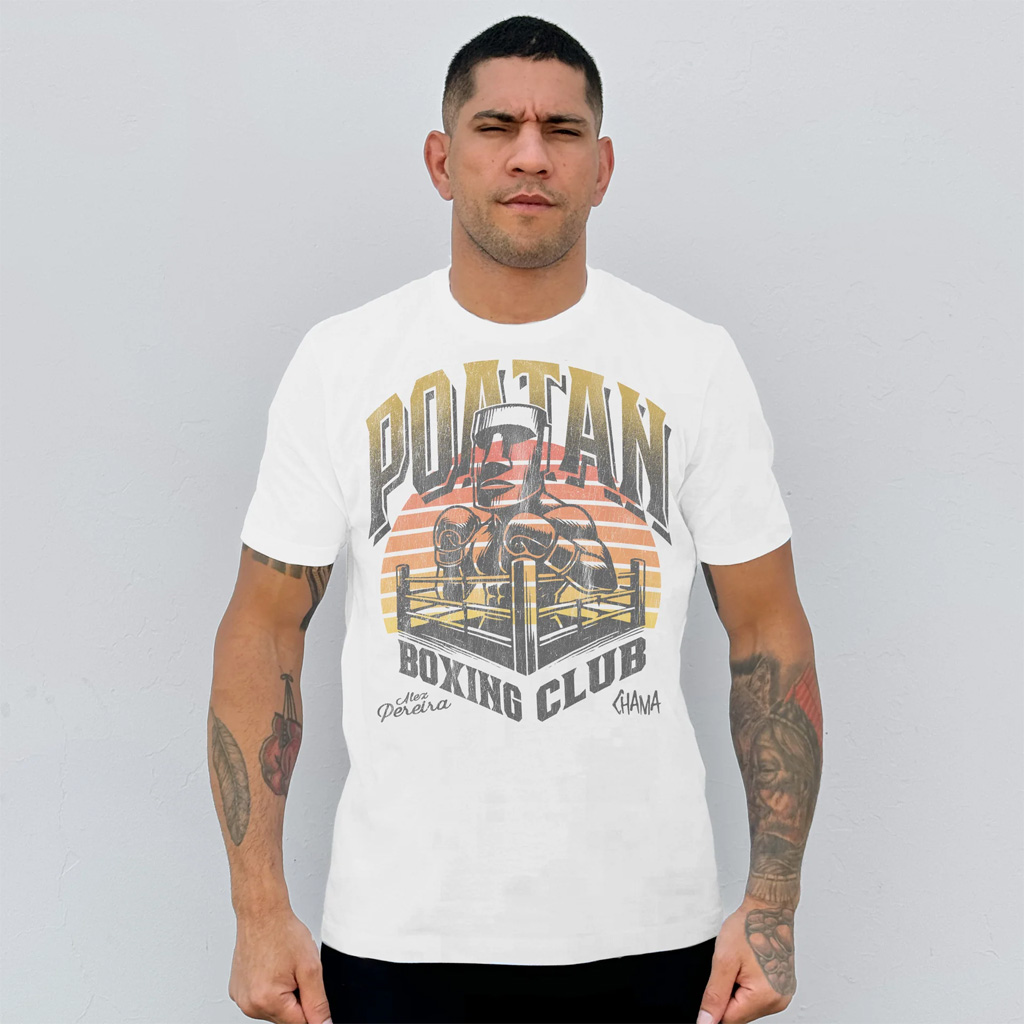 Alex Pereira Merch Poatan Boxing Club White T-Shirt Best Gift For Men
