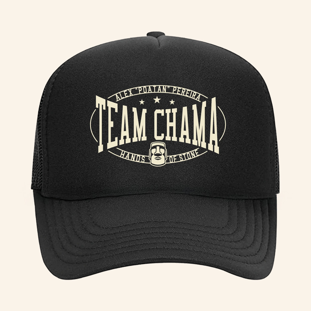 Alex Pereira Merch Team Chama Hands Of Stone Poatan Trucker Hat Unique Gift For Men Alex Pereira Merch Team Chama Hands Of Stone Poatan Trucker Hat Unique Gift For Men
