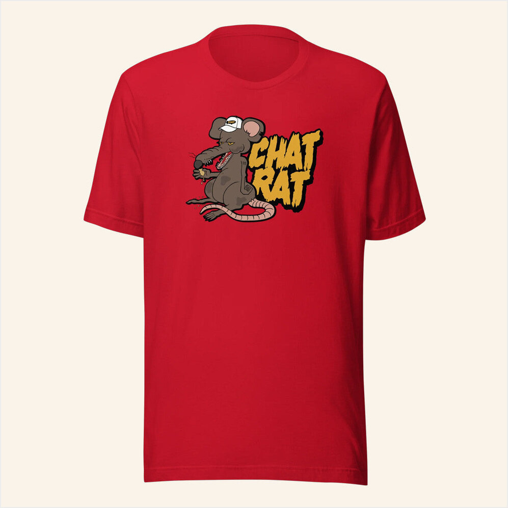Alex Stein Merch Chat Rat T-Shirt Red Unique Gifts For Him Birthday Gifts For Fans