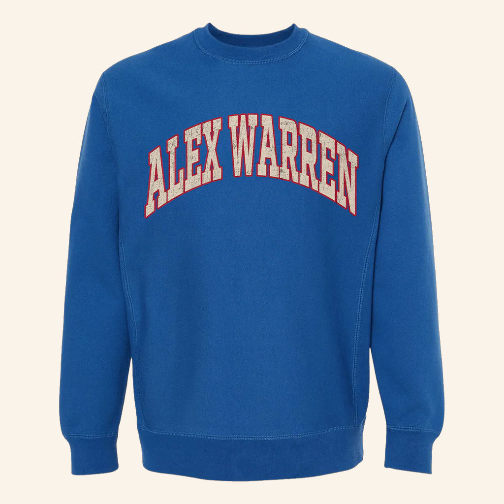 Alex Warren Merch Alex Warren Collegiate Sweatshirt Unique Gifts For Music Lovers