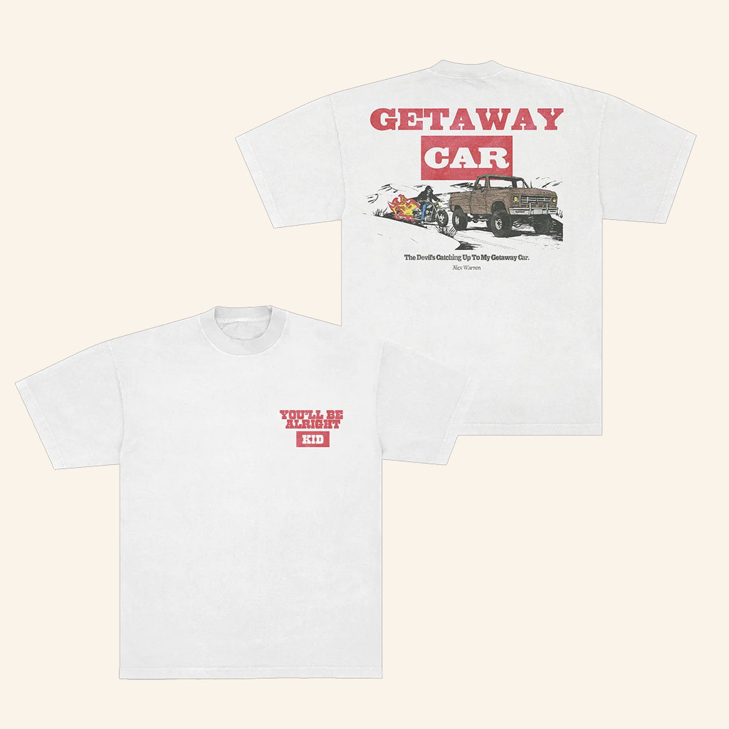 Alex Warren Merch Getaway Car T-Shirt Gifts For Music Lovers