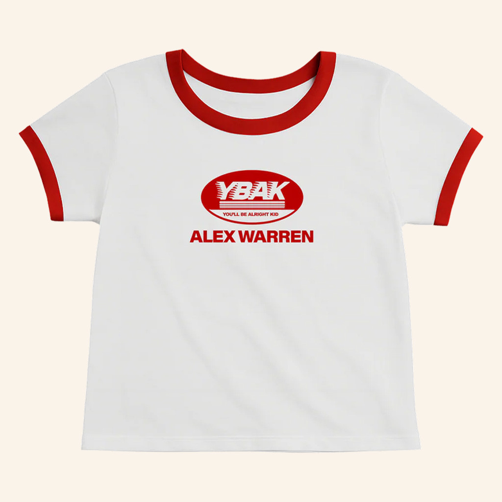 Alex Warren Merch YBAK You'll Be Alright Kid Baby Tee Gifts For Music Fans