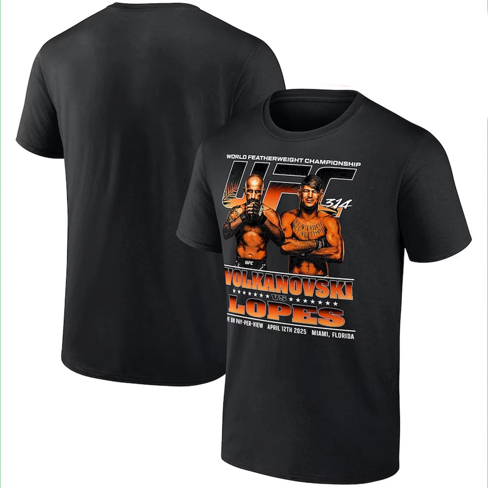Alexander Volkanovski vs Diego Lopes UFC 314 T-Shirt Gifts For Fans