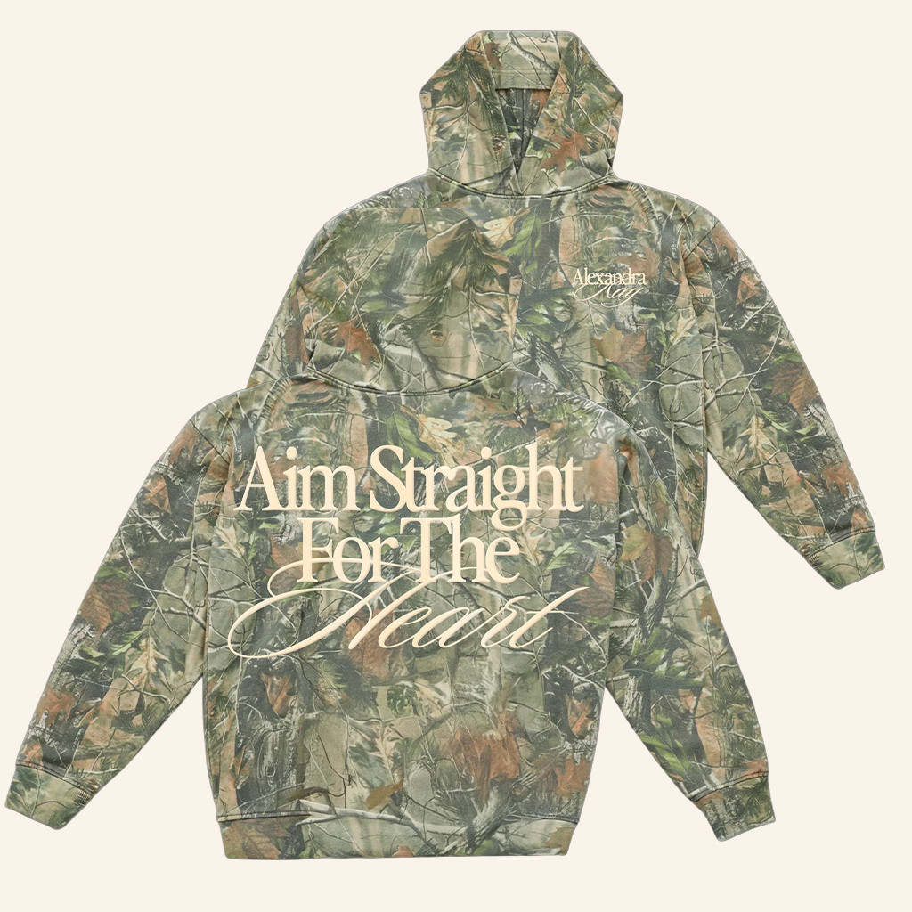 Alexandra Kay Merch Straight For The Heart Camo Hoodie Gifts Ideas For Fans