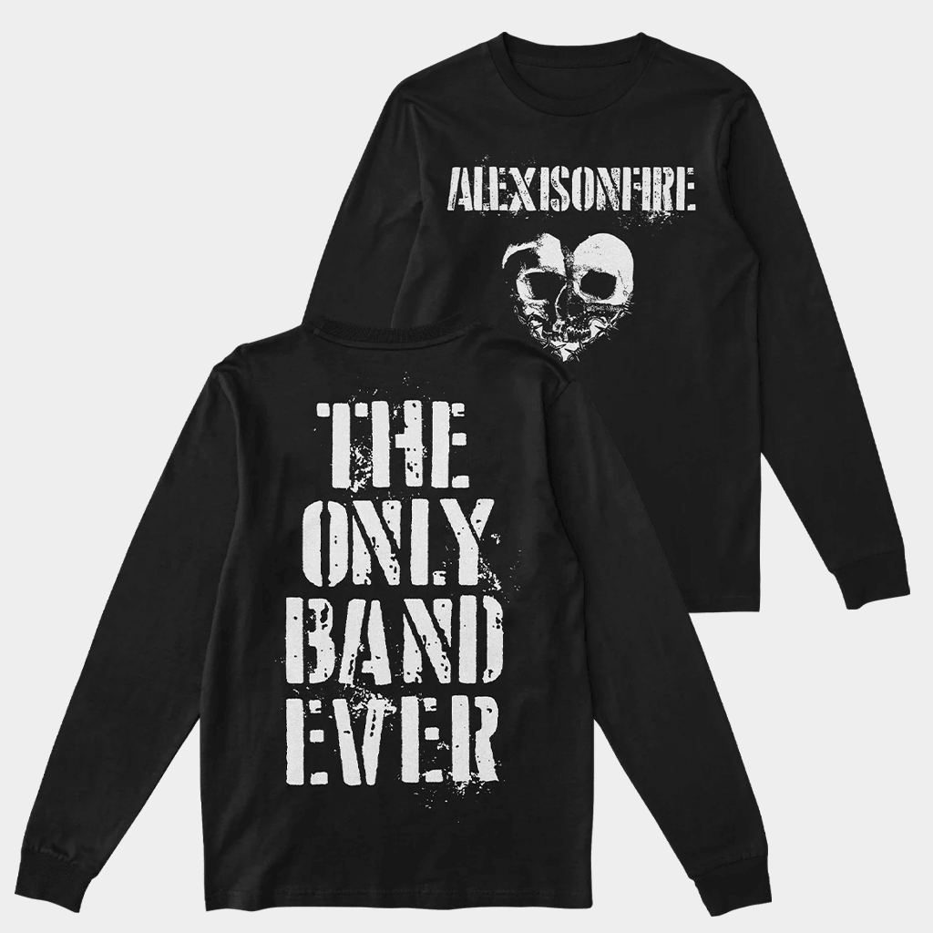 Alexisonfire Merch Barbed Wire Heartskull Long Sleeve T-Shirt The Only Band Ever Shirt