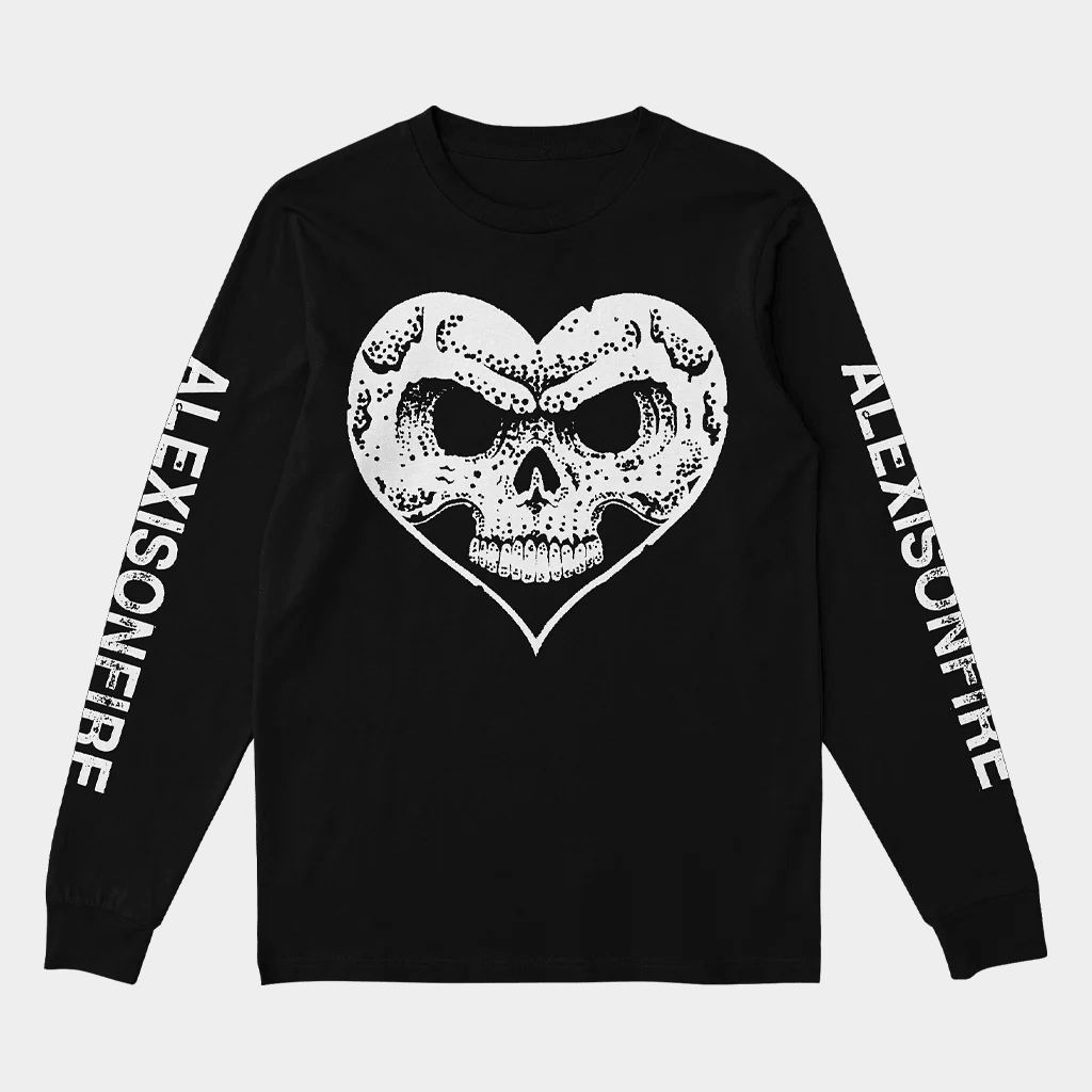 Alexisonfire Merch Heartskull Long Sleeve T-Shirt Alexisonfire Shirt Gifts For Music Fans