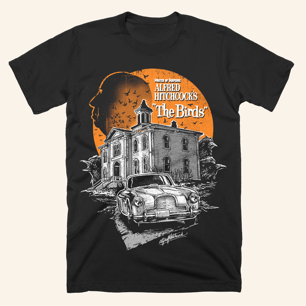 Alfred Hitchcock The Birds T-Shirt Halloween Shirts Women Gifts For Wife Alfred Hitchcock The Birds T-Shirt Halloween Shirts Women Gifts For Wife