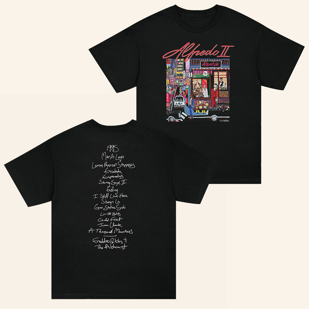 Alfredo 2 Merch Alfredos Tokyo Merch Alfredo II Tracklist T-Shirt Freddie Gibbs Merch Fan Gift Alfredo 2 Merch Alfredos Tokyo Merch Alfredo II Tracklist T-Shirt Freddie Gibbs Merch Fan Gift