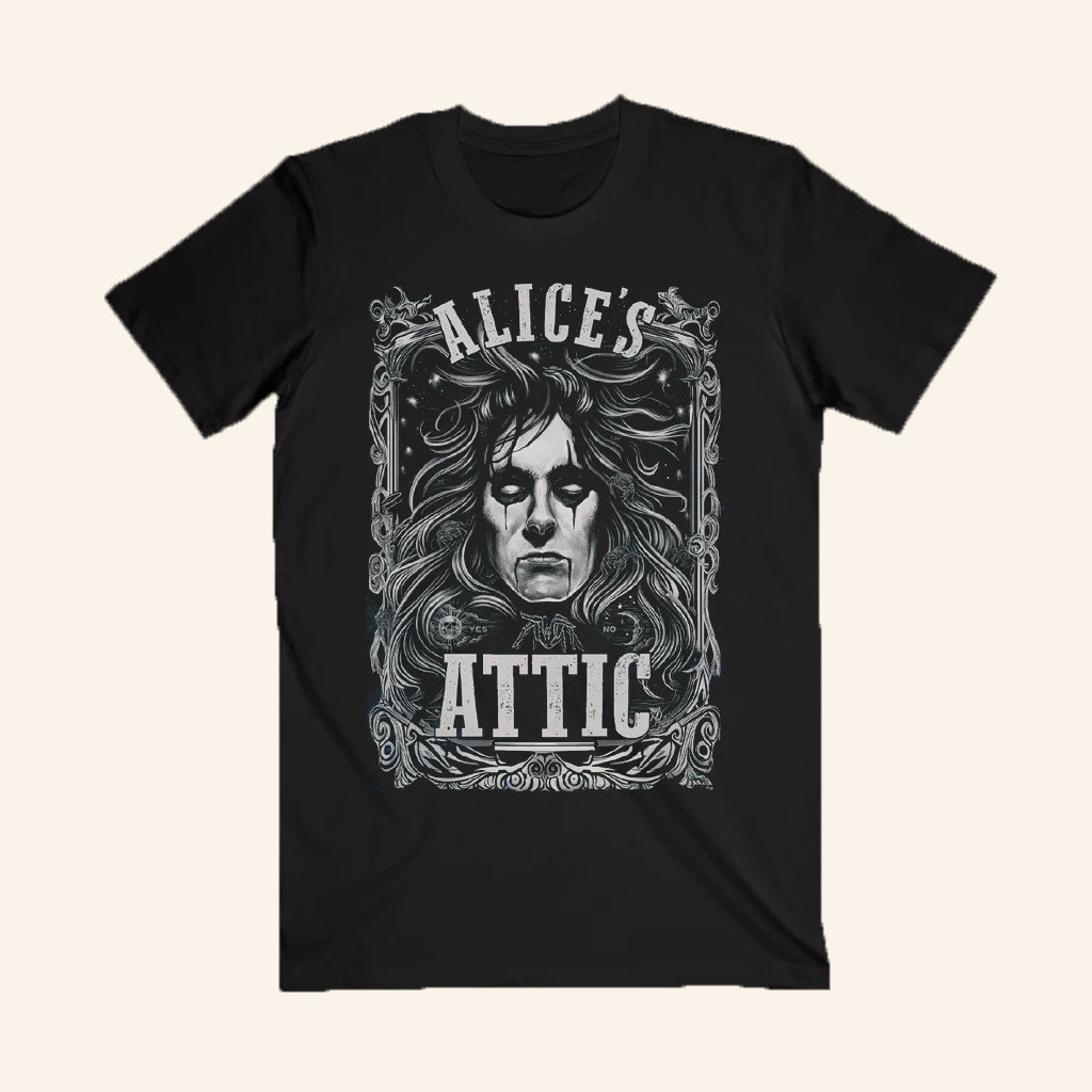 Alice Cooper Merch Alice's Attic T-Shirt Christmas Presents For Dad