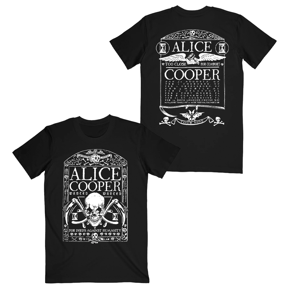 Alice Cooper Merch Tombstone 2025 Itin T-Shirt Gifts For Music Enthusiasts Alice Cooper Merch Tombstone 2025 Itin T-Shirt Gifts For Music Enthusiasts