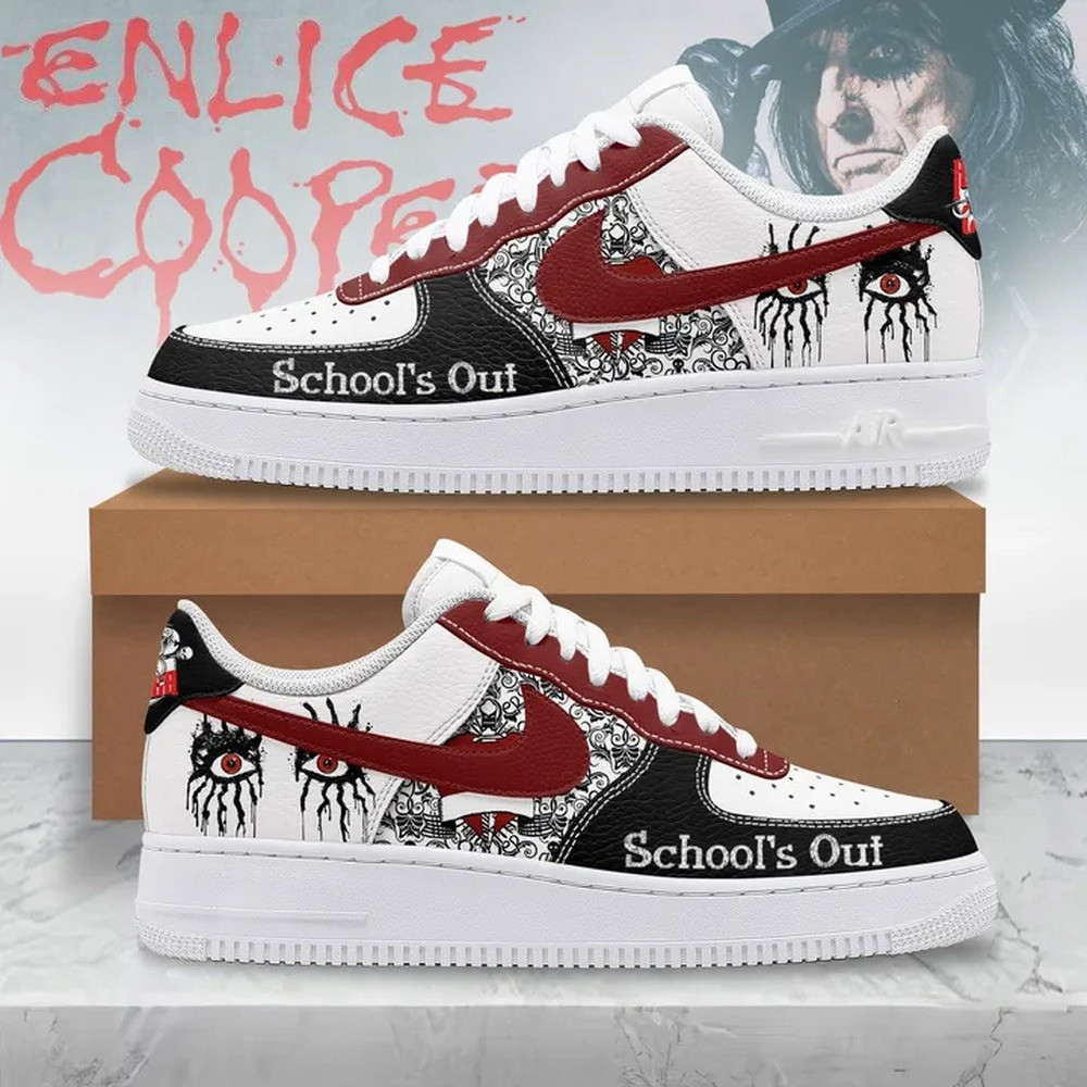 Alice Cooper School's Out Air Force 1 Shoes Sneaker Presents For Music Lovers