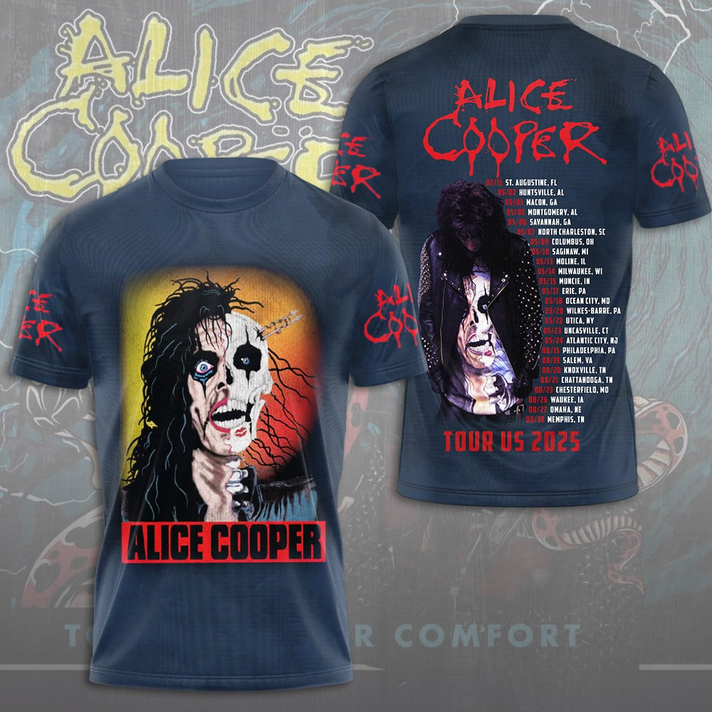 Alice Cooper Tour Us 2025 T-Shirt Gifts For Someone Who Loves Music