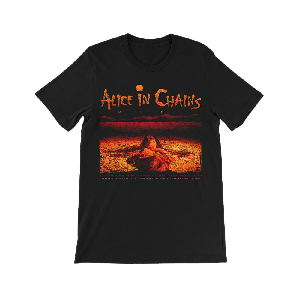 Alice In Chains Dirt Album Tracklist T-Shirt Gifts For Rock Band Fans