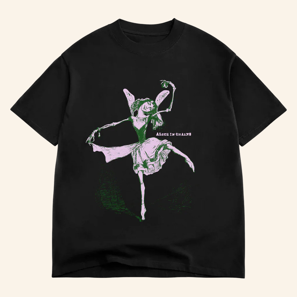 Alice In Chains Merch Ballerina T-Shirt Xmas Gifts For Rock Fans