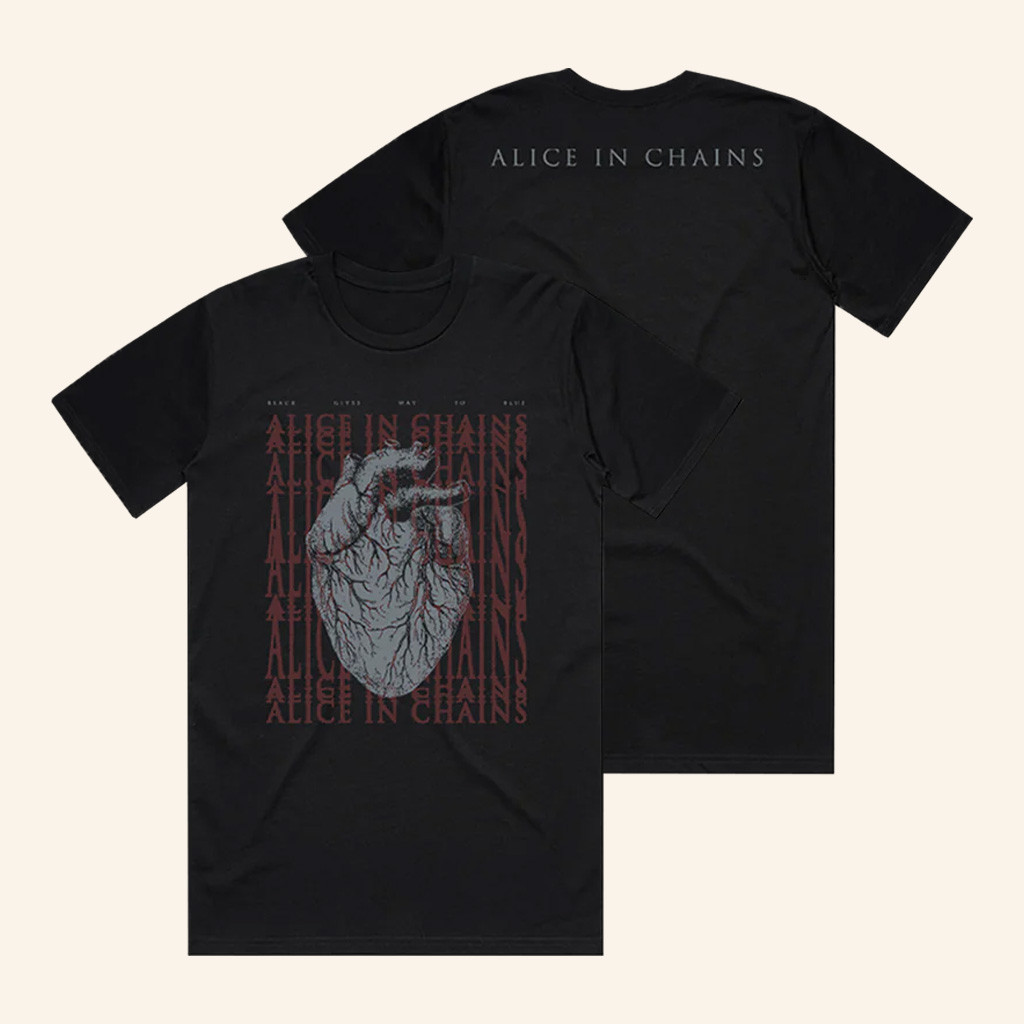 Alice In Chains Merch Black Gives Way To Blue T-Shirt Xmas Gifts For Rock Fans