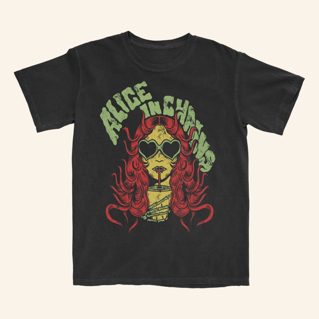 Alice In Chains Merch Blood Freak T-Shirt Xmas Gifts For Rock Lovers