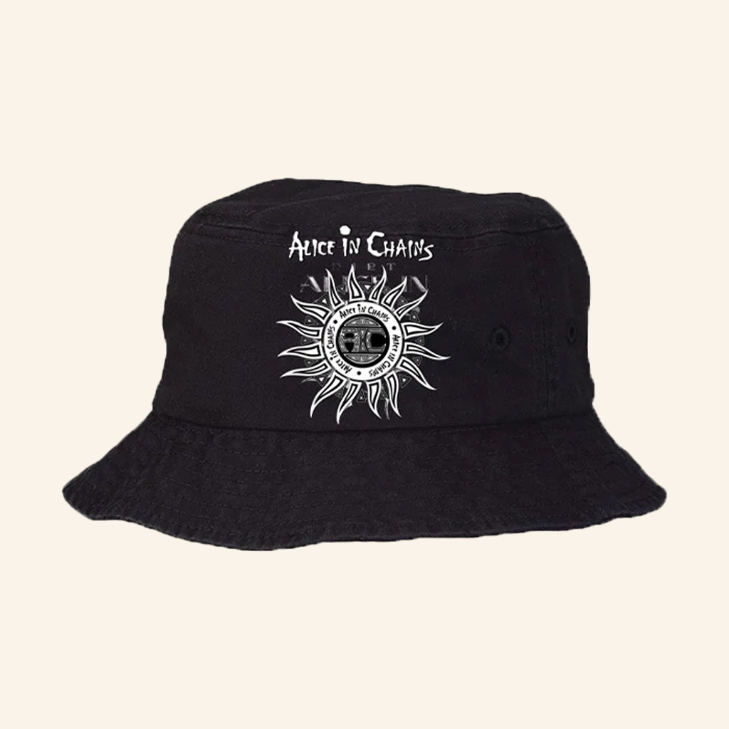 Alice In Chains Merch Sun Logo Black Bucket Hat Christmas Gifts For Brother Alice In Chains Merch Sun Logo Black Bucket Hat Christmas Gifts For Brother
