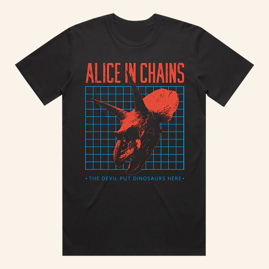 Alice In Chains Merch The Devil Put Dinosaurs Here T-Shirt Christmas Presents For Boyfriend