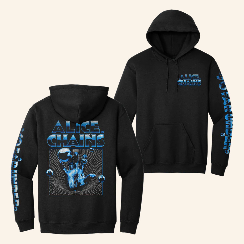 Alice In Chains Merch Wormhole Black Hoodie Husband Christmas Gift Ideas