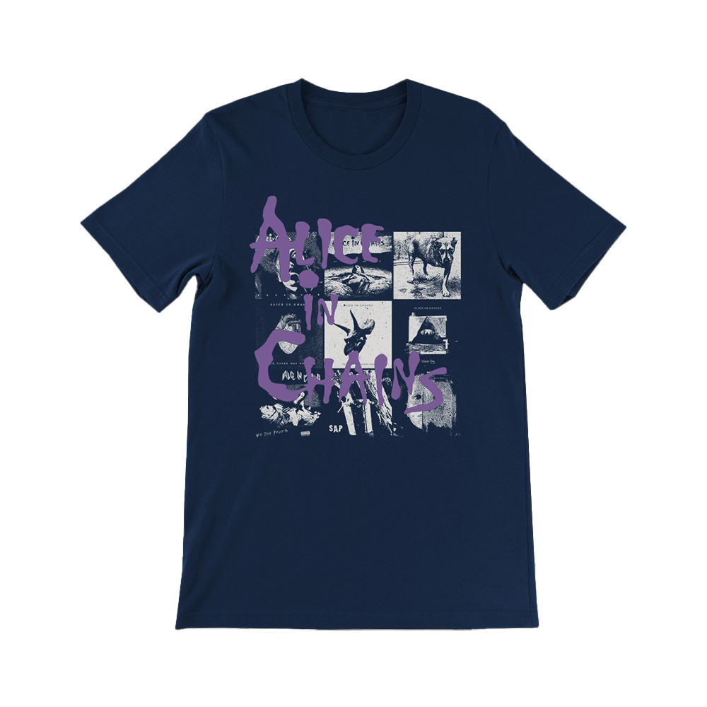Alice In Chains Navy Album Covers T-Shirt Music Lovers Gifts