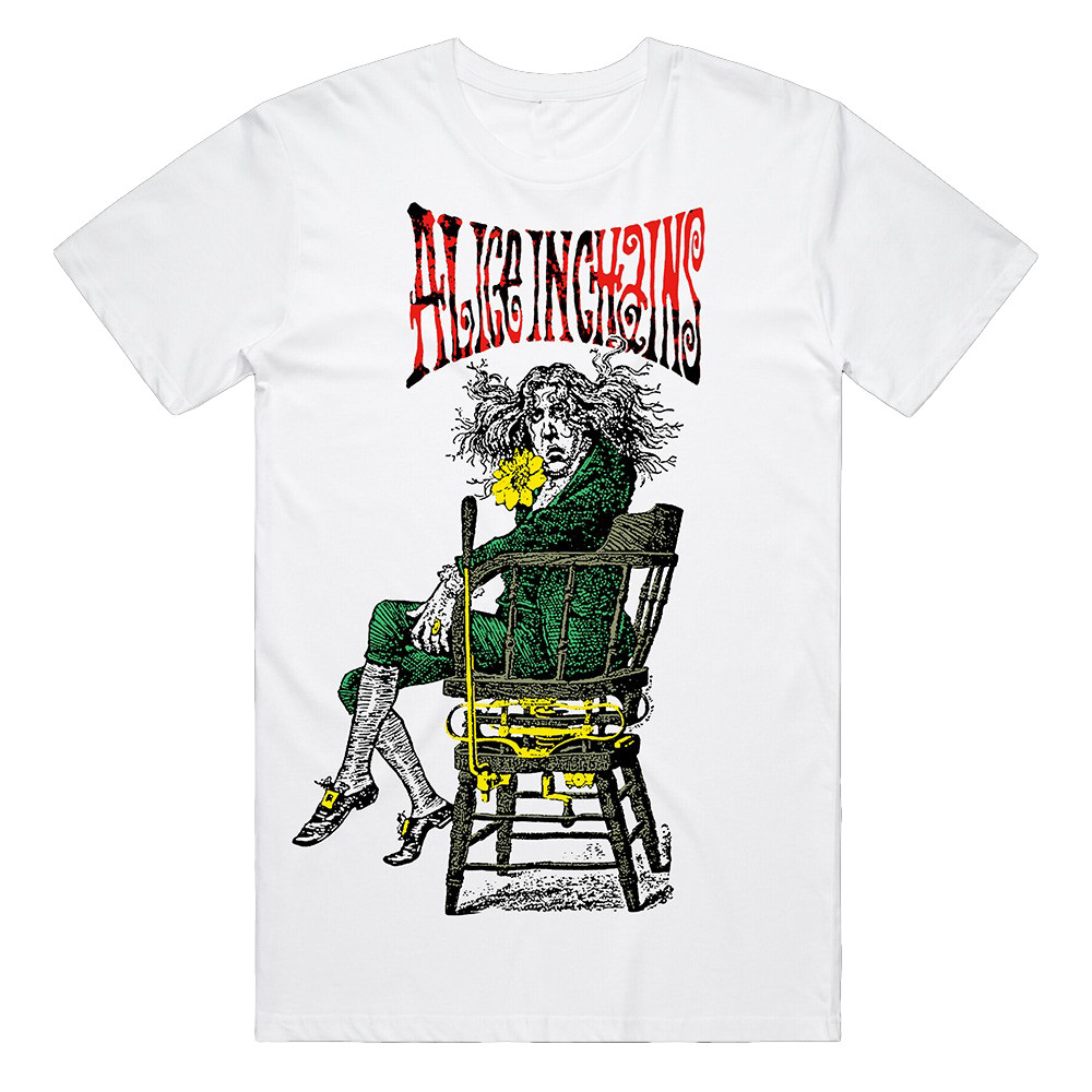 Alice In Chains Shirt Angry Chair White T-Shirt Music Fans Gifts
