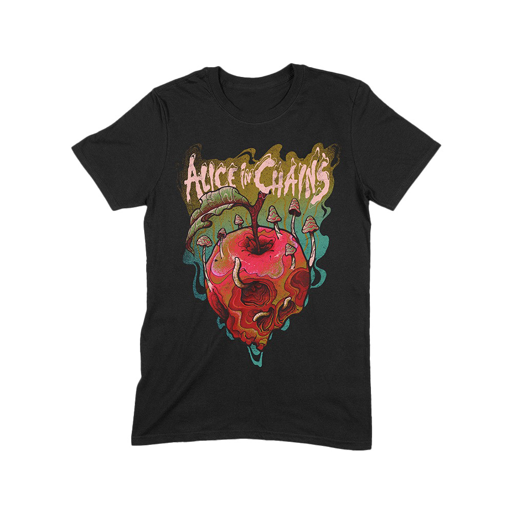 Alice In Chains Trippy Rotten Apple T-Shirt Best Gifts For Music Lovers