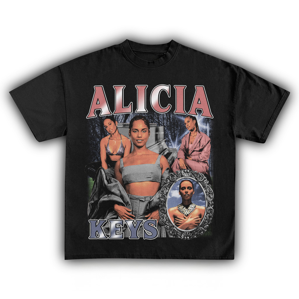 Alicia Keys Black T-Shirt Alicia Keys Merch Presents For Music Lovers Alicia Keys Black T-Shirt Alicia Keys Merch Presents For Music Lovers