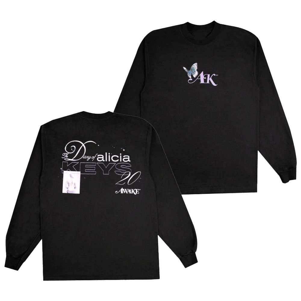 Alicia Keys Merch Awake Ny X Diary 20 Long Sleeve Shirt Gifts For Music Lovers