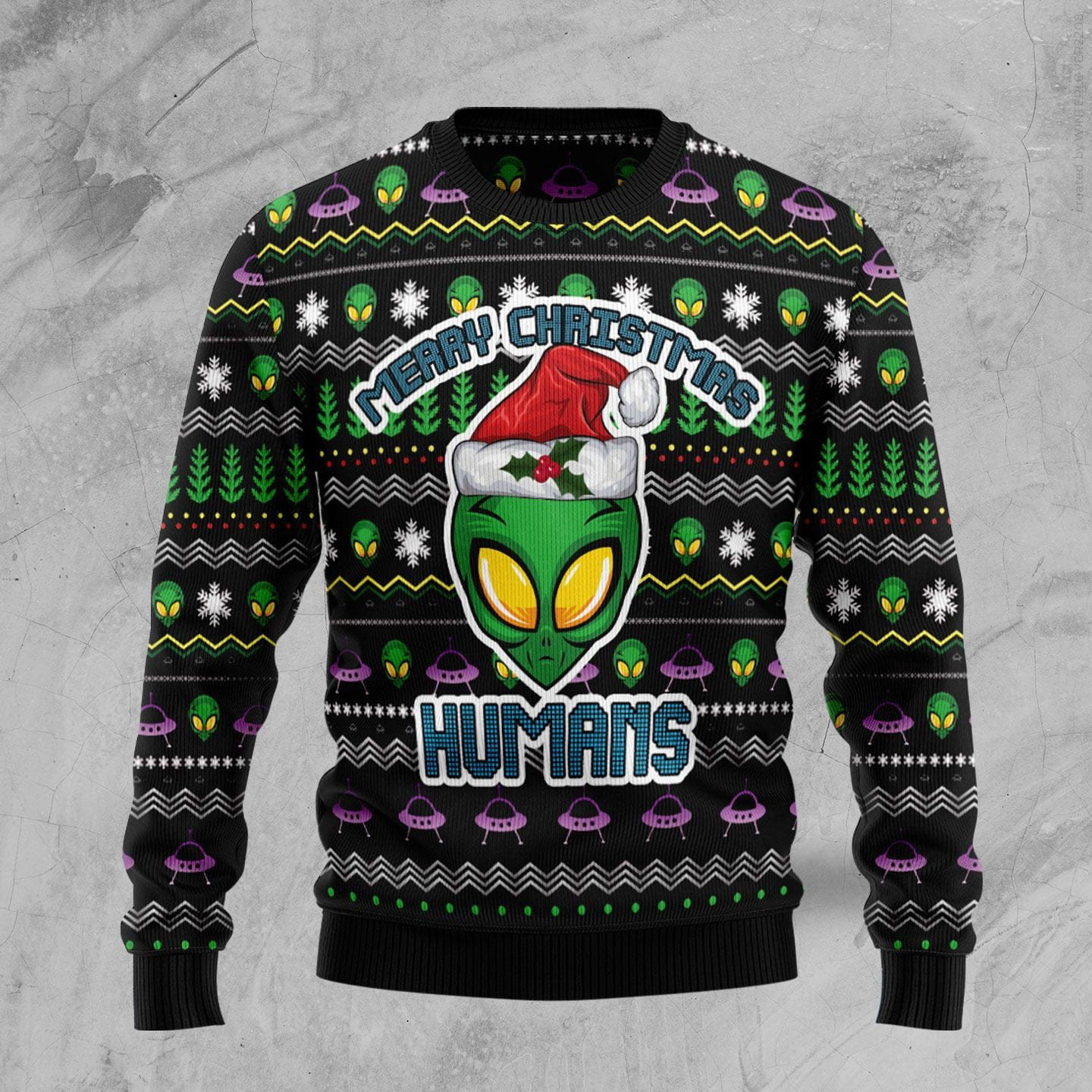 Alien Merry Christmas Ugly Sweater Christmas Apparel Holiday Wear Gifts For Alien Lovers