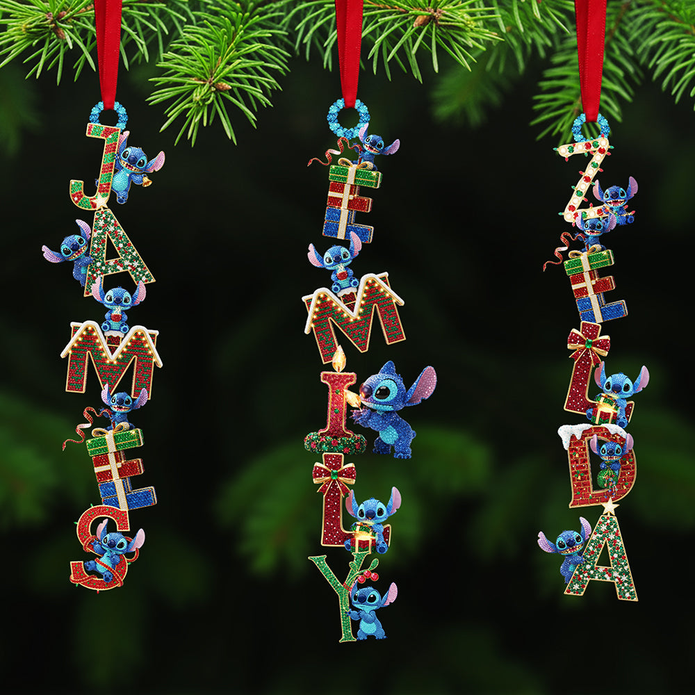 Alien Monster Alphabet Acrylic Ornament, Personalized Christmas Gifts - Cute Christmas Tree Gift Idea Alien Monster Alphabet Acrylic Ornament, Personalized Christmas Gifts - Cute Christmas Tree Gift Idea